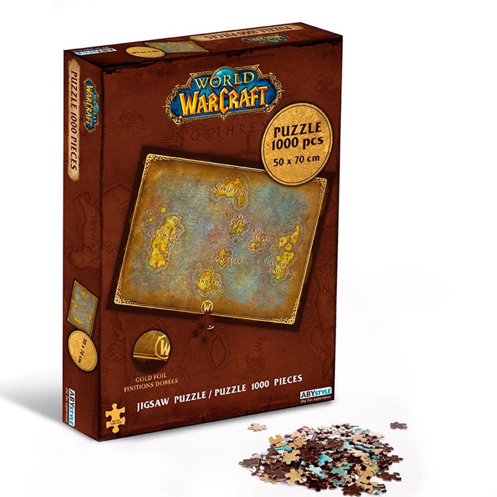 Пазл WORLD OF WARCRAFT Azeroth's map (1000 шт.) (Варкрафт) - 3 - KUBIX 