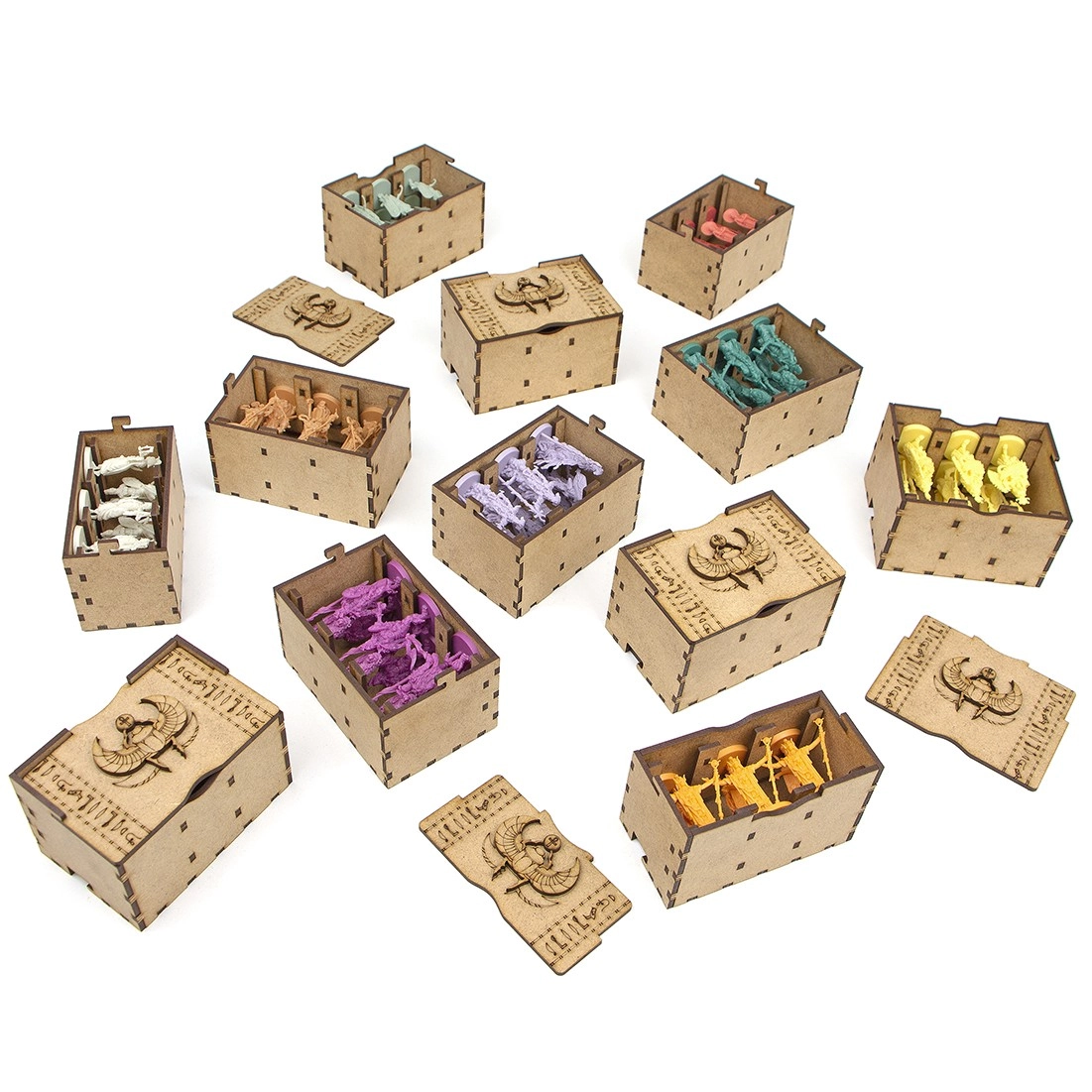 Органайзер для настільної гри Анкх: Боги Єгипту + доповнення (Organizer for boardgame Ankh: Gods of Egypt All In), бренду Tower Rex - 3 - KUBIX 