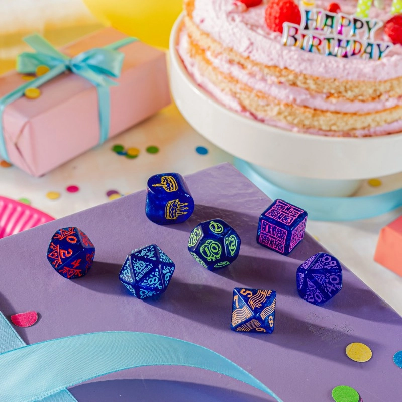 Набор кубиков Happy Birthday Dice Set: Streamers, бренду Q-Workshop - 3 - KUBIX 
