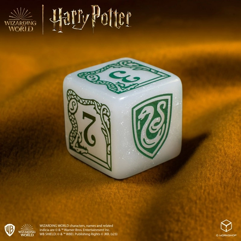 Набор кубиков Harry Potter. Slytherin Modern Dice Set - White - 4 - KUBIX 