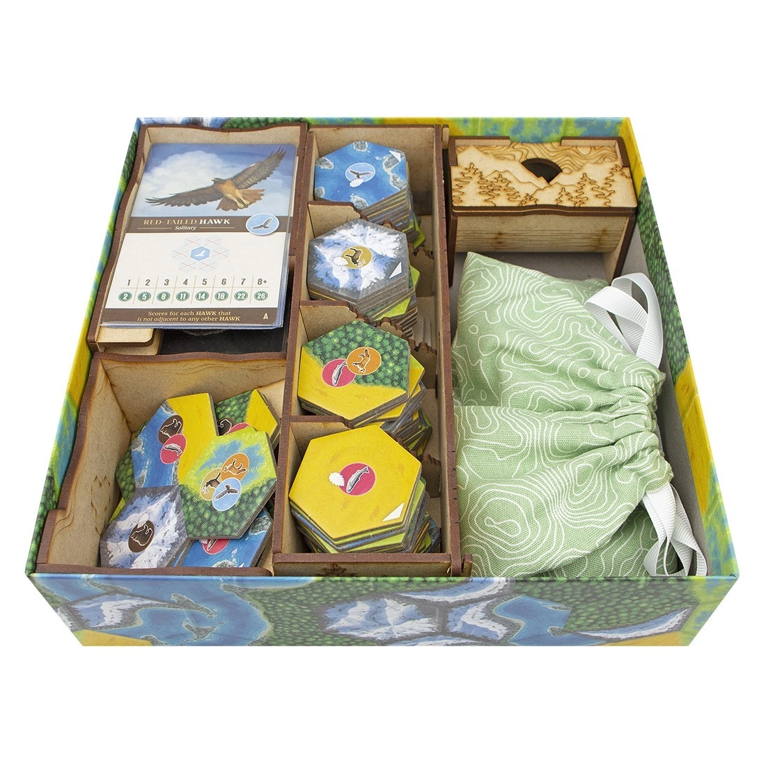 Органайзер для настольной игры Cascadia (Cascadia organizer), бренду Tower Rex - KUBIX