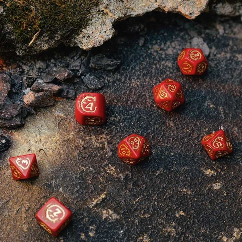 Набір кубиків Dragons Modern Dice Set: Ruby - 4 - KUBIX 