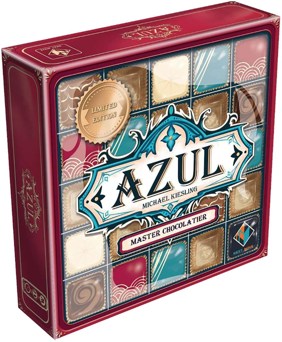 Настільна гра Азул. Майстер-шоколатьє (Azul. Master Chocolatier) En + QR-код укр. правил, бренду Next Move Games, для 2-4 гравців, час гри < 30хв. - KUBIX
