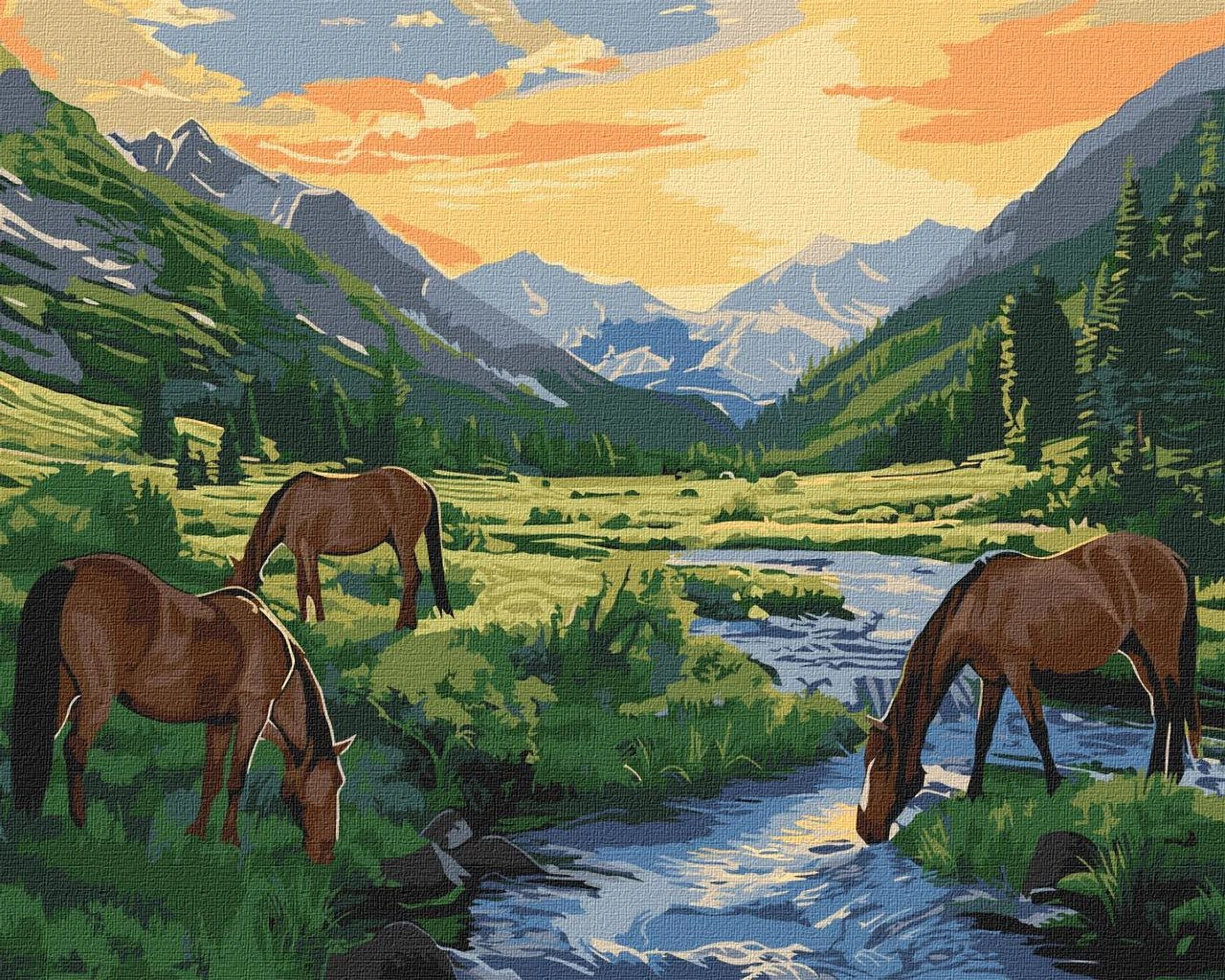 Картина по номерам Досвітній час (40х50 см), бренду Ідейка - KUBIX