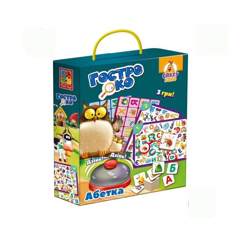 Настольная игра Crazy KoKo: Внимательное око, бренду Vladi Toys, для 2-4 гравців - KUBIX
