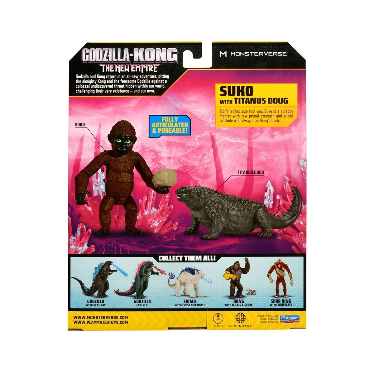 Набор фигурок GODZILLA X KONG – ЗУКО С ДАГОМ (9 см), бренду MonsterVerse - 5 - KUBIX 