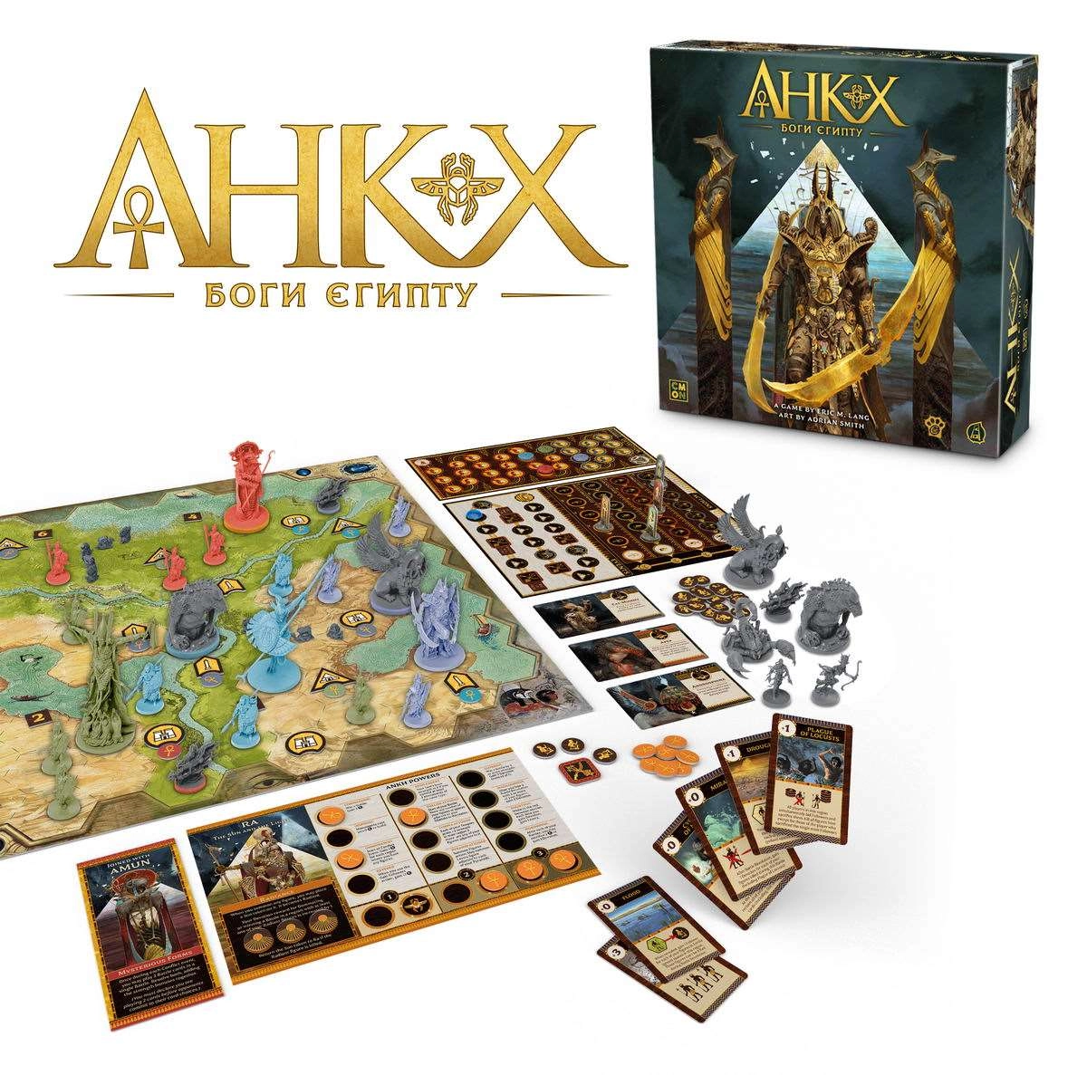 Настольная игра Анкх: Боги Египта (Ankh: Gods of Egypt), бренду Woodcat, для 2-5 гравців, час гри > 60мин. - 2 - KUBIX 