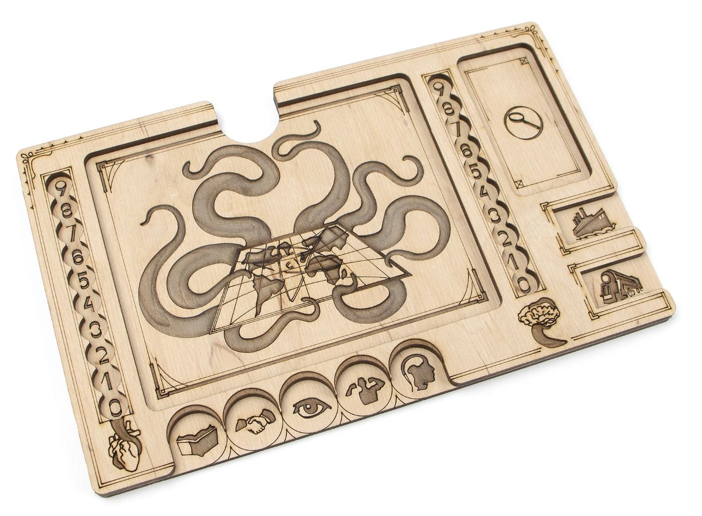 Ігронайзер Планшети гравців для гри Eldritch Horror (Eldritch Horror Playerboards igronizer), бренду Tower Rex - 2 - KUBIX 