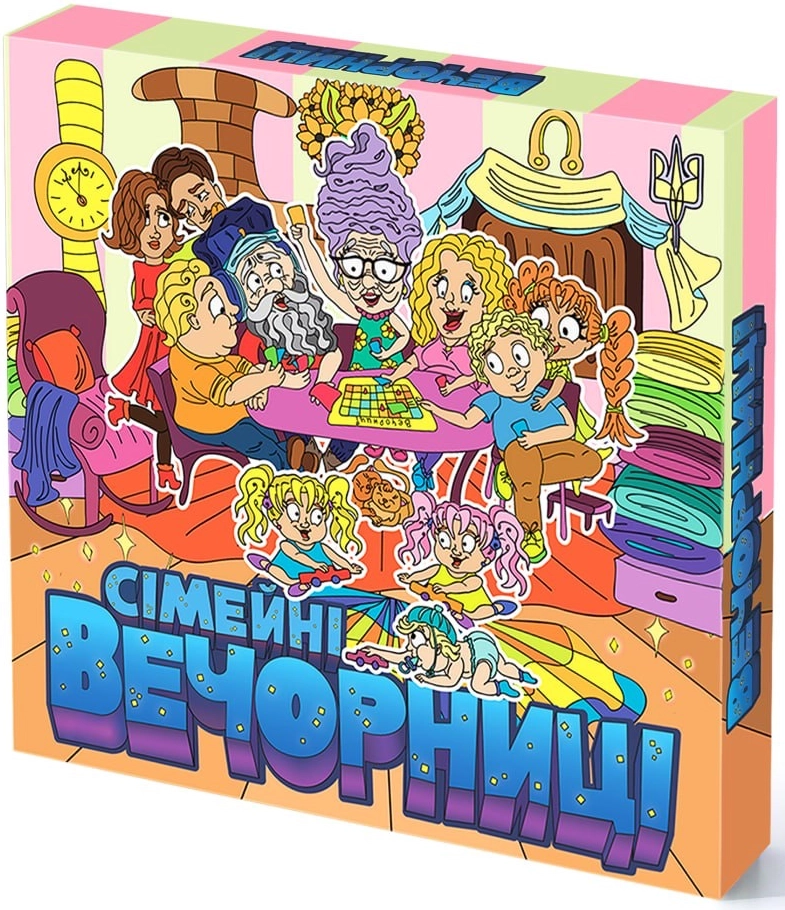 Настольная игра Вечорницы Семейные, бренду Вечерницы, для 2-12 гравців, час гри < 30мин. - KUBIX