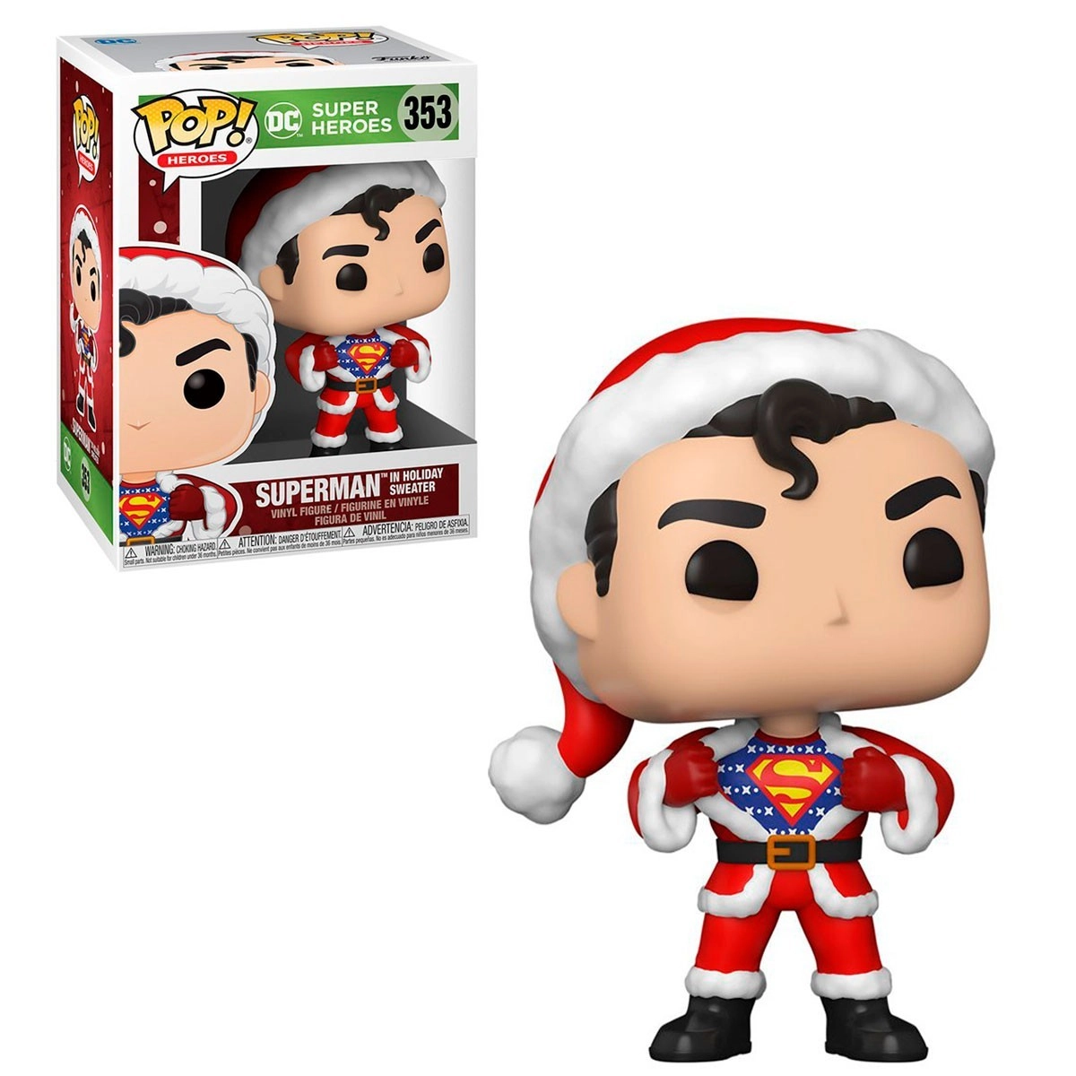 Игровая фигурка FUNKO POP! СУПЕРМЕН В СВИТЕРЕ (Superman) DC. Super Heroes #353, бренду Funko - 4 - KUBIX 