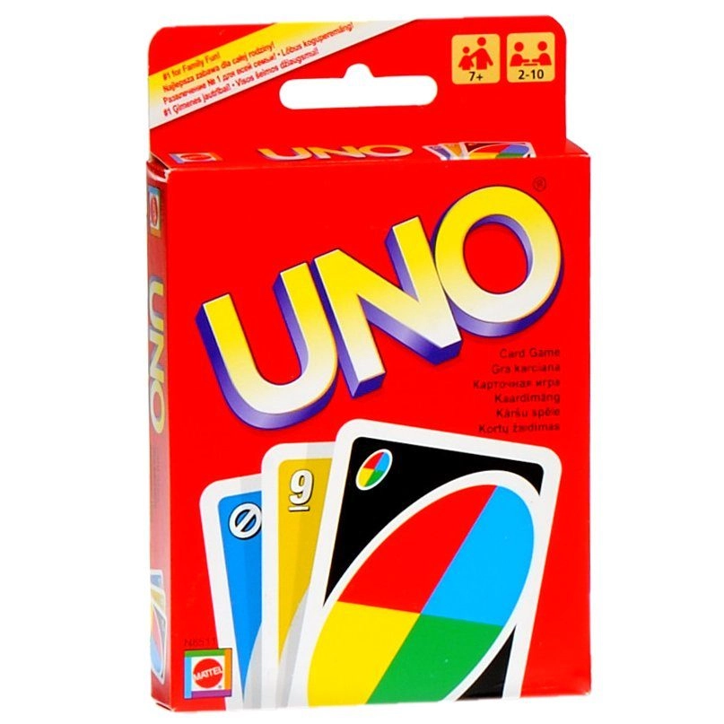 Настольная игра UNO (Уно), бренду Mattel, для 2-10 гравців, час гри < 30мин. - KUBIX
