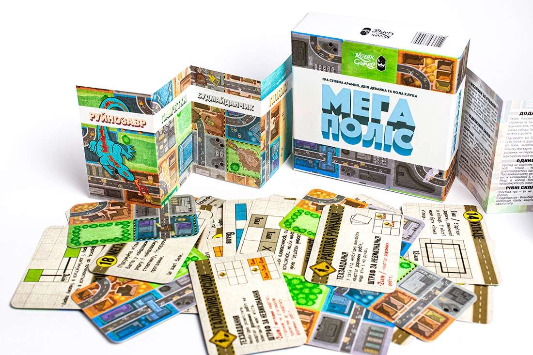 Настільна гра Мегаполіс (Sprawlopolis), бренду KOZAK Games, для 1-4 гравців, час гри < 30хв. - 4 - KUBIX 