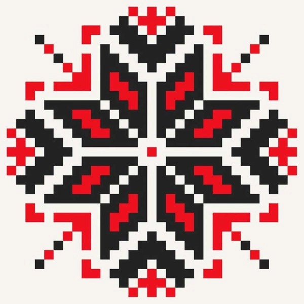 Картина за номерами Етнічний орнамент (30х30 см), бренду Art Craft - KUBIX