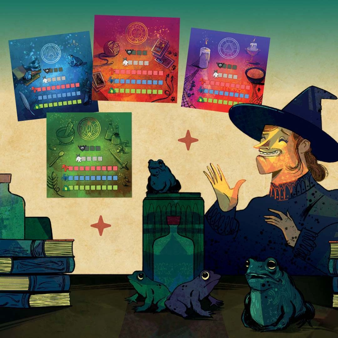 Настольная игра "Ведьмовская вихрь" (Whirling Witchcraft), бренду Игромаг, для 2-5 гравців, час гри < 30мин. - 13 - KUBIX 