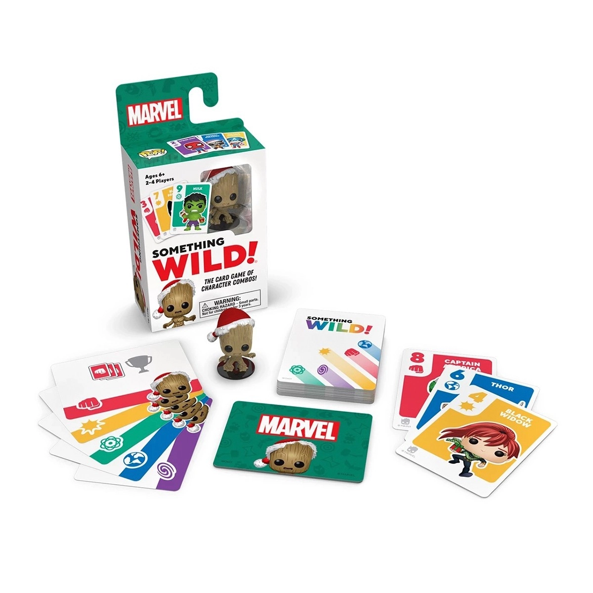 Настольная игра Funko Something Wild: Marvel. Маленький Грут, бренду Funko, для 2-4 гравців, час гри < 30мин. - 3 - KUBIX 