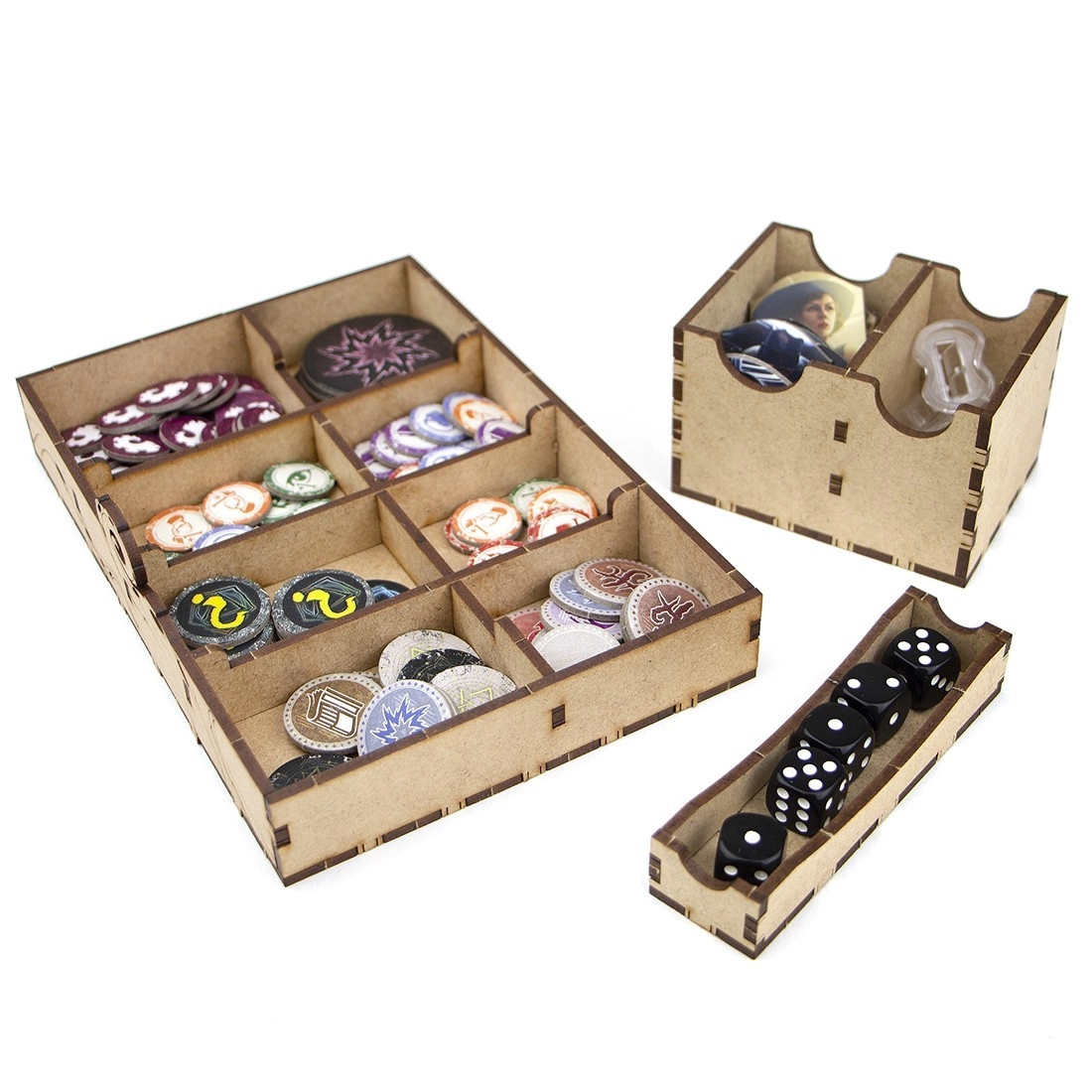 Органайзер для настольной игры Arkham Horror 3rd Edition (Organizer for boardgame Arkham Horror 3rd Edition), бренду Tower Rex - 7 - KUBIX 