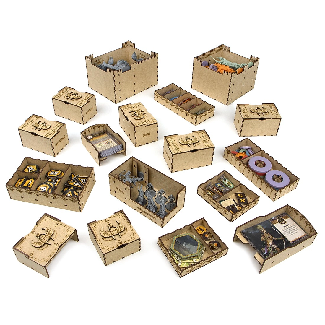 Органайзер для настільної гри Анкх: Боги Єгипту База (Organizer for boardgame Ankh: Gods of Egypt Basic), бренду Tower Rex - 3 - KUBIX 