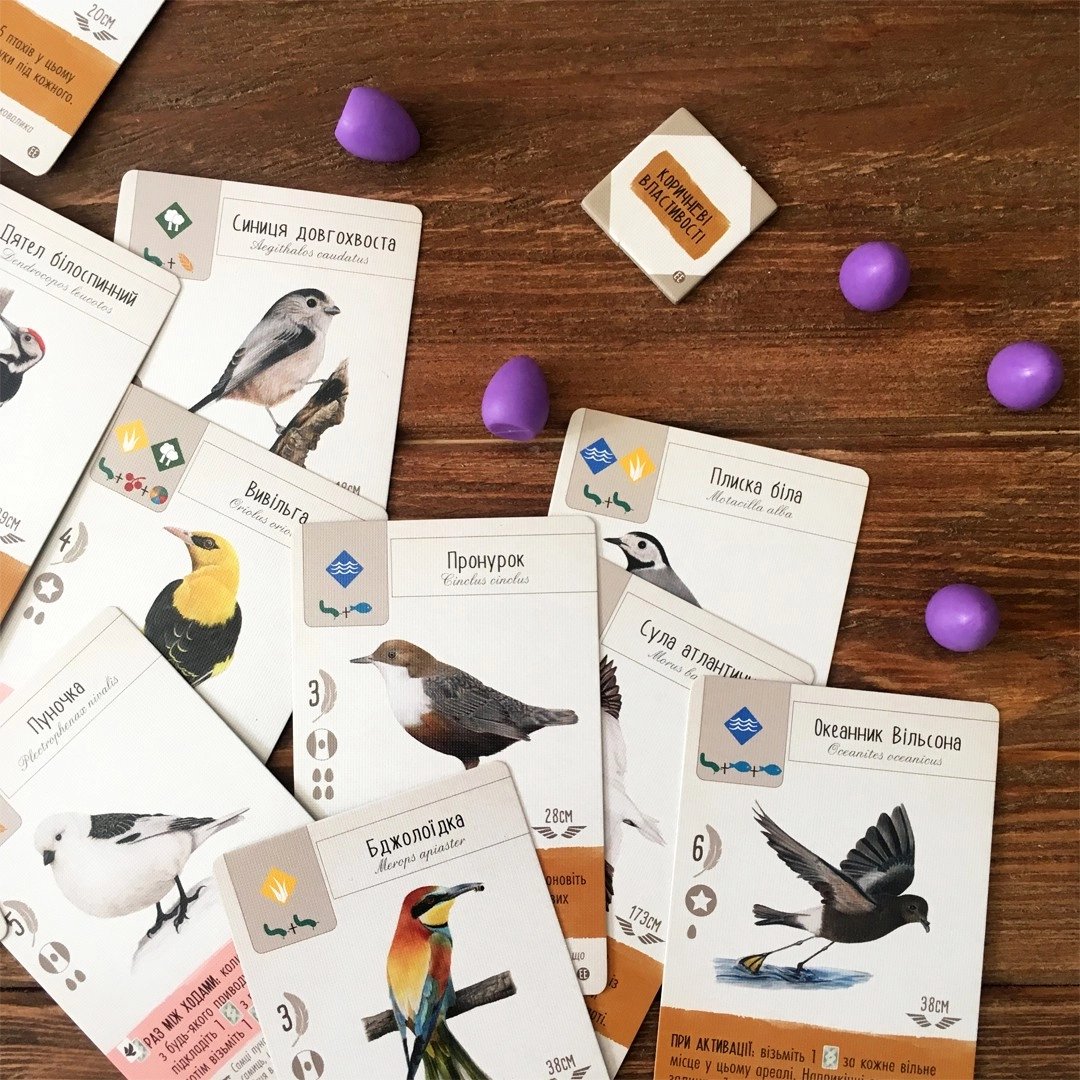 Настольная игра Крылья. Птицы Европы (Wingspan: European Expansion), бренду Игромаг, для 1-5 гравців, час гри < 60мин. - 10 - KUBIX 