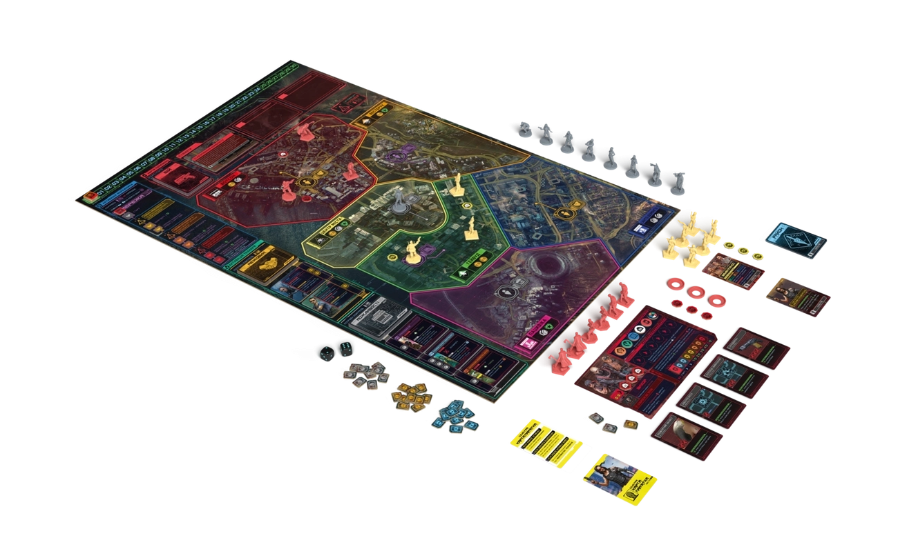 Настільна гра Cyberpunk 2077. Банди Найт-Сіті, бренду Geekach Games, для 1-4 гравців, час гри > 60хв. - 3 - KUBIX 
