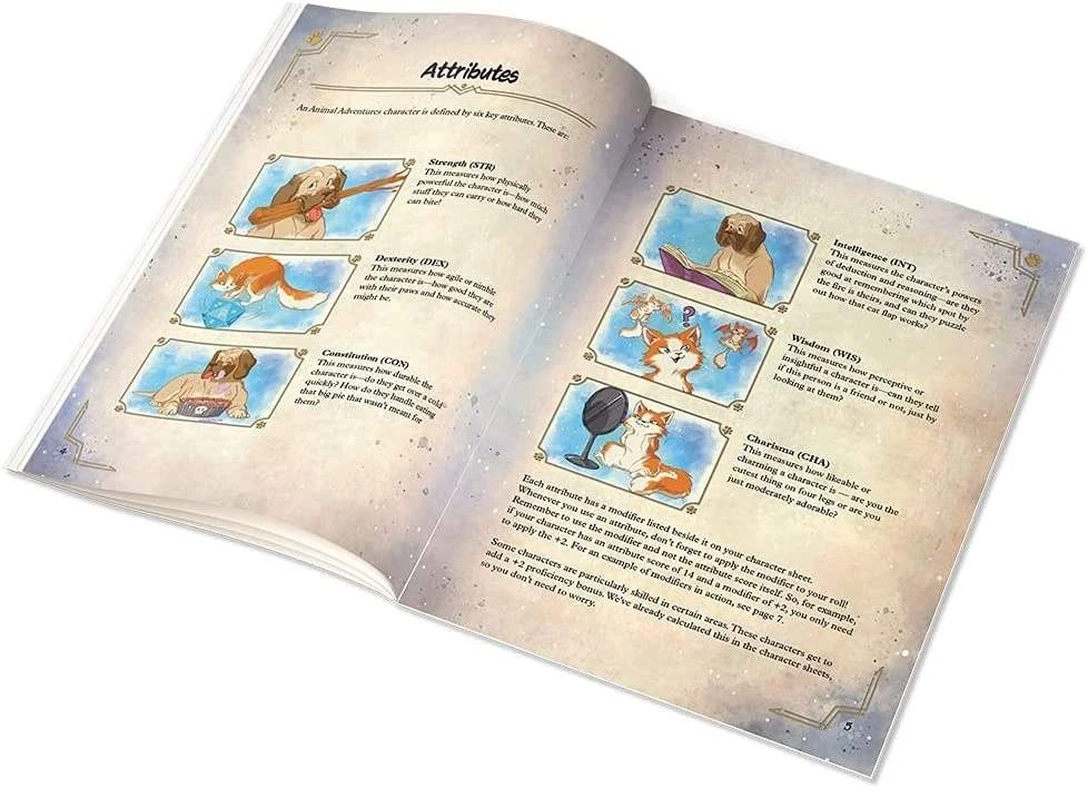 Настільна гра Animal Adventures RPG Starter Set (EN), бренду Steamforged Games Ltd., для 2-9 гравців, час гри < 60хв. - 6 - KUBIX 