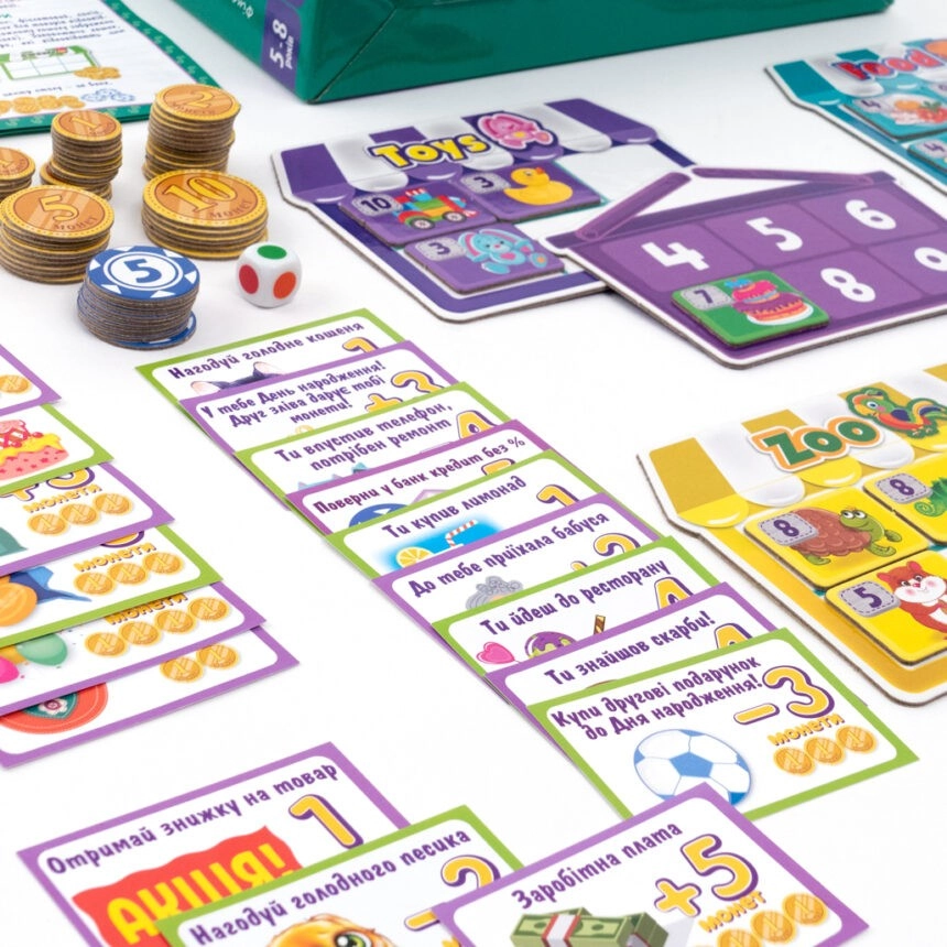 Настільна гра Шопінг (Play Shopping), бренду Vladi Toys, для 2-4 гравців, час гри < 30хв. - 3 - KUBIX 