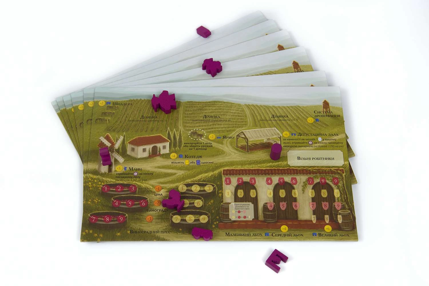 Настольная игра Виноделие (Viticulture), бренду Kilogames, для 1-6 гравців, час гри < 60мин. - 4 - KUBIX 