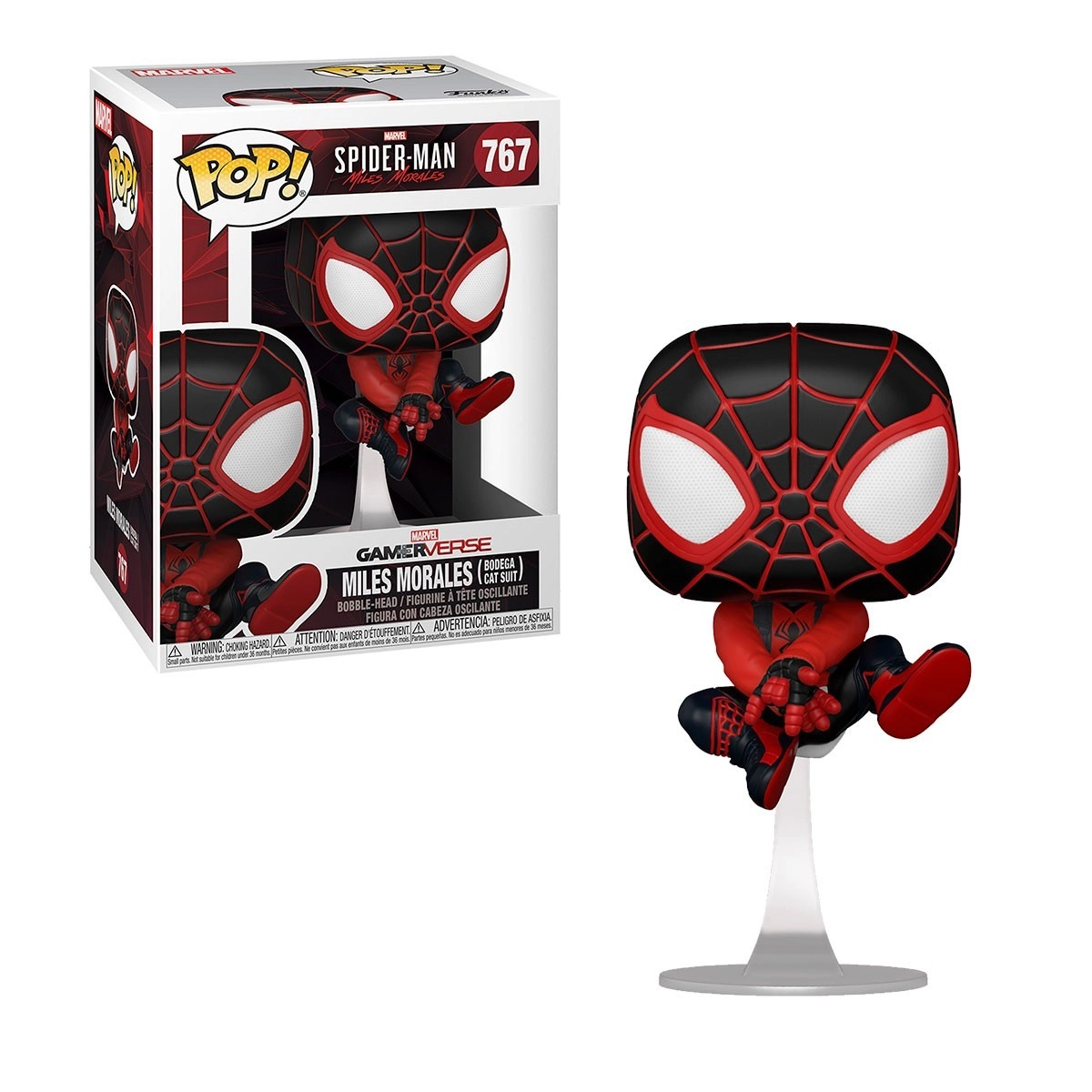 Игровая фигурка FUNKO POP! МАЙЛЗ (Bodega Cat Suit) (Mile Morales) Marvel. Super-Man #767, бренду Funko - 2 - KUBIX 