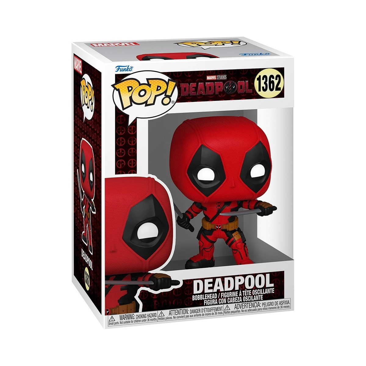 Ігрова фігурка FUNKO POP! ДЕДПУЛ (Deadpool) Marvel #1362, бренду Funko - 3 - KUBIX 