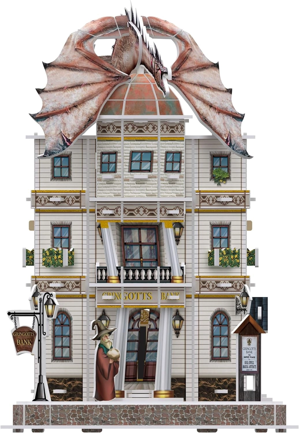 Банк Ґрінґотс Пазл 3D (Gringotts Bank Set 3D puzzle) - 2 - KUBIX 