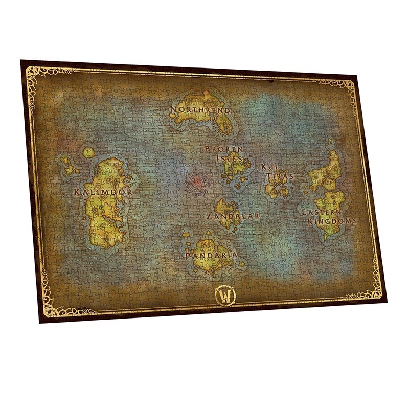 Пазл WORLD OF WARCRAFT Azeroth's map (1000 шт.) (Варкрафт) - 2 - KUBIX 