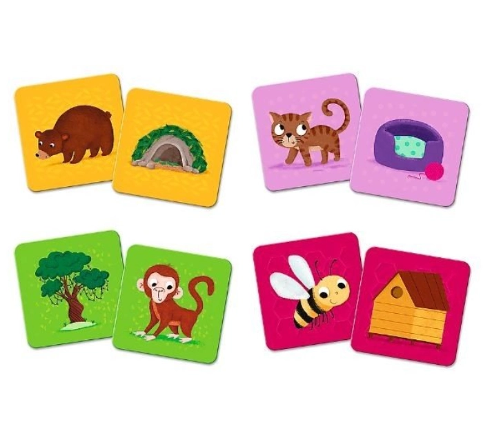 Мемос Классический: Зверята и их домики (Memos Classic&plus Animals and their houses), бренду Trefl, для 1-2 гравців - 3 - KUBIX 
