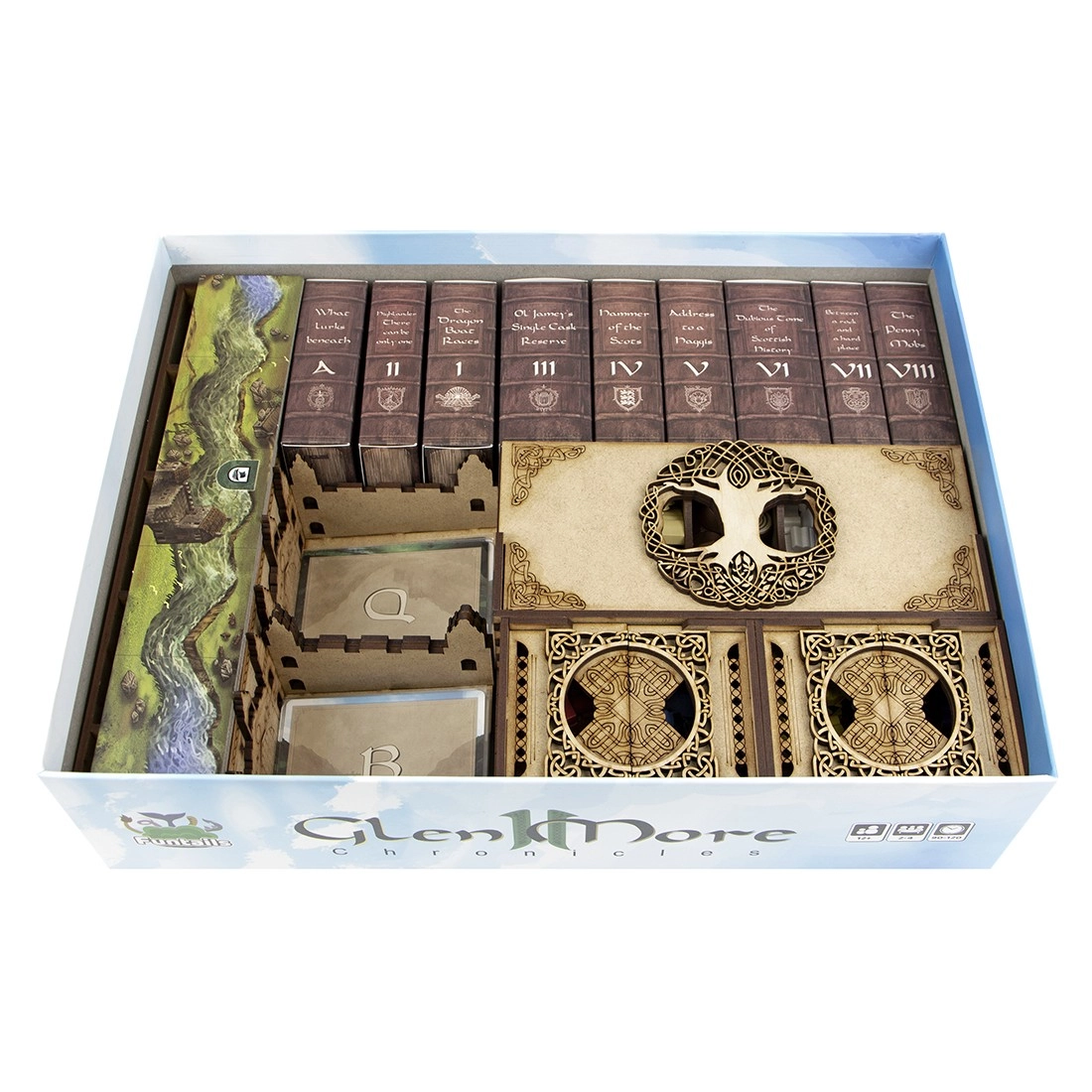Органайзер для настільної гри Глен Мор (Organizer for boardgame Glen More II: Chronicles), бренду Tower Rex - KUBIX
