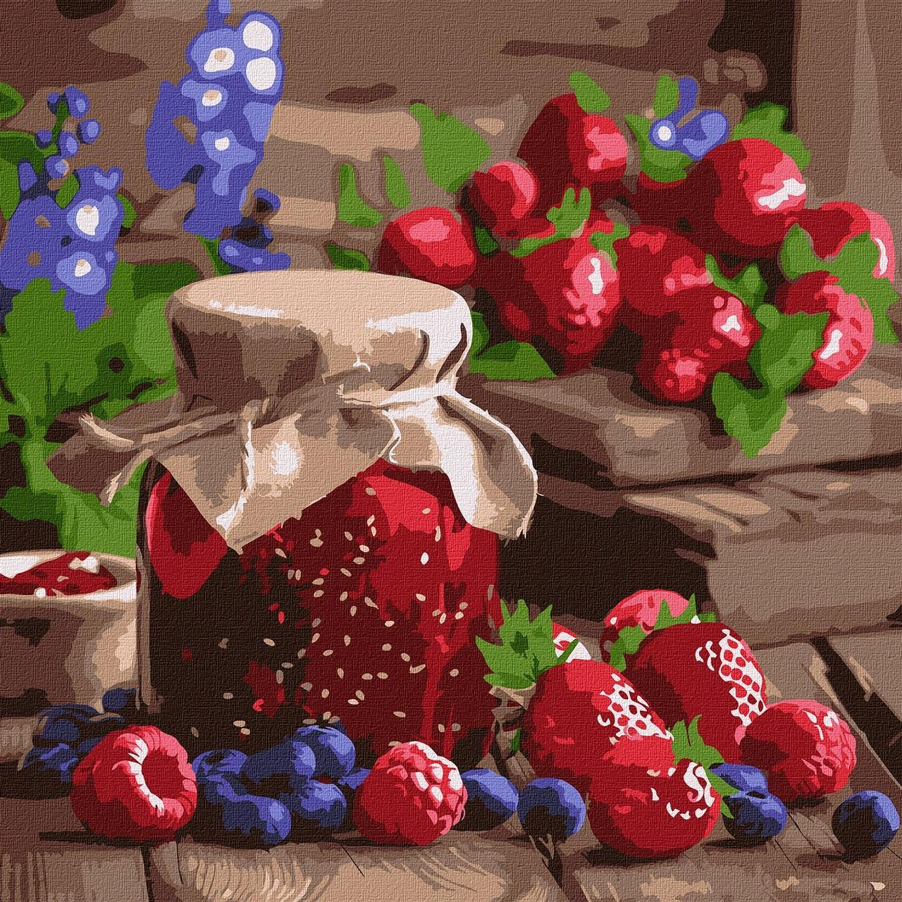 Картина по номерам Малиновое варенье (40х40 см), бренду Идейка - KUBIX