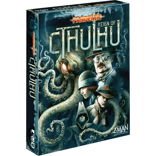 Настольная игра Pandemic: Reign of Cthulhu (Пандемия Правление Ктулху) (EN), для 2-4 гравців, час гри < 60мин. - KUBIX