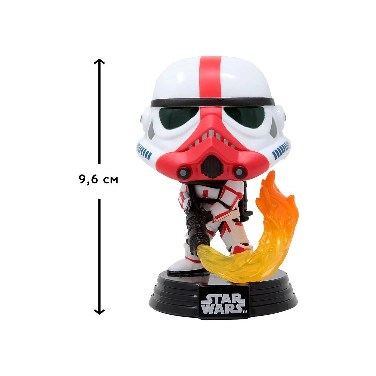 Игровая фигурка FUNKO POP! ШТУРМОВИК С ВОГНЕМЁТОМ (Incinerator Stormtrooper) Star Wars: Mandalorian #350, бренду Funko - 2 - KUBIX 