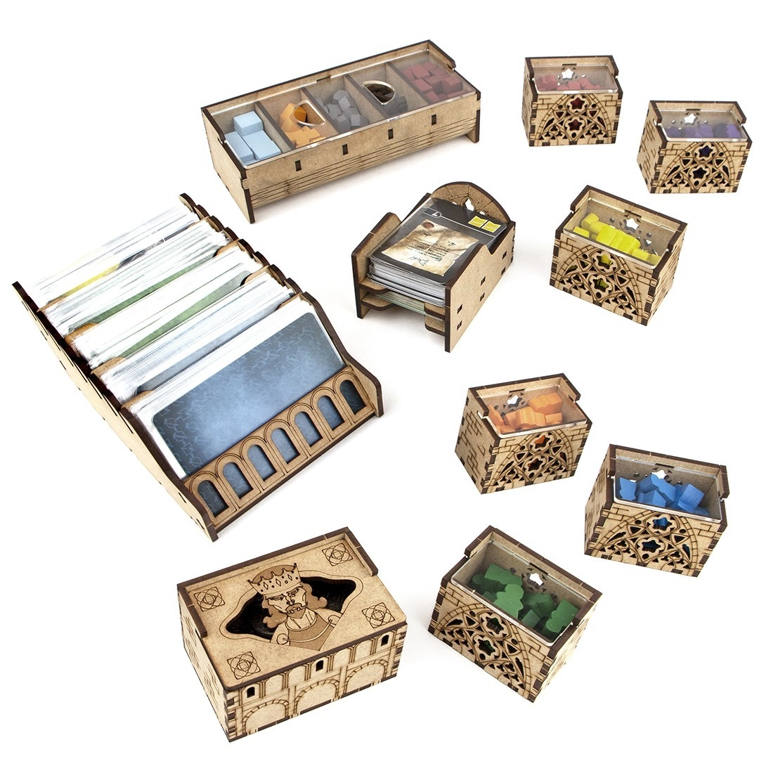 Органайзер для настольной игры Архитекторы Западного Королевства (Organizer for boardgame Architects of the West Kingdom), бренду Tower Rex - 2 - KUBIX 