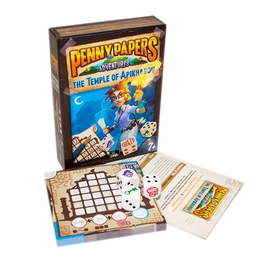 Настольная игра Пенні Пейперс: Храм Апікабу (Penny Papers Adventures: The Temple of Apikhabou), бренду Sit Down!, для 1-12 гравців, час гри < 30мин. - 4 - KUBIX 