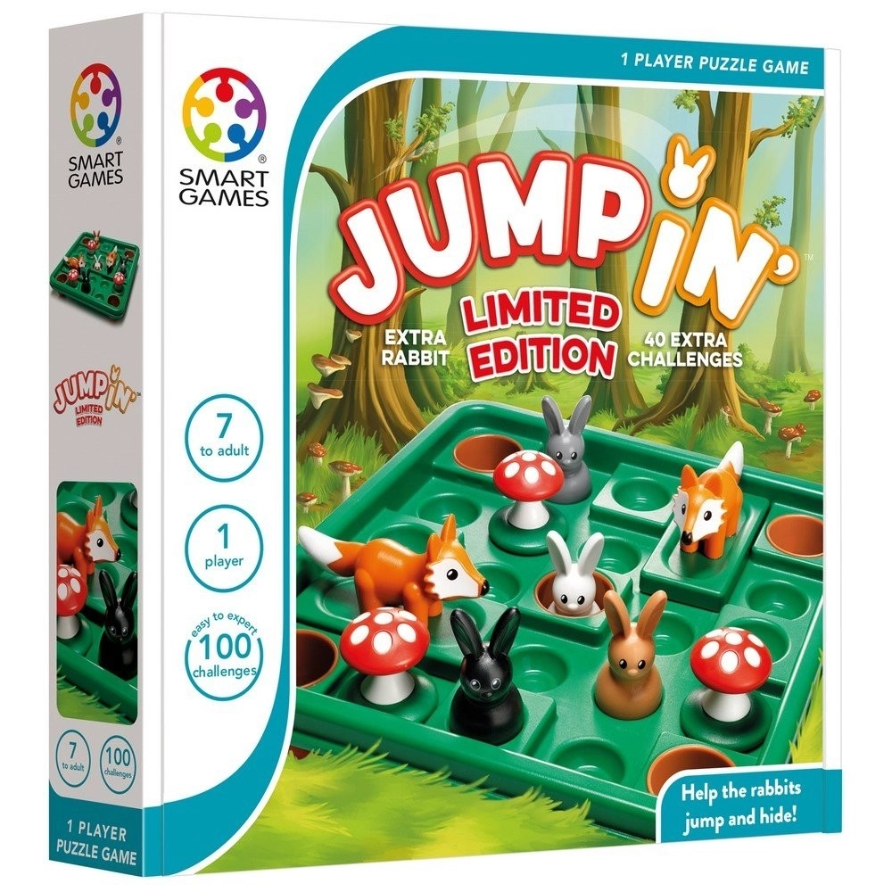 Настольная игра "Прыгай!" Лимитированная версия (Jumpin'), бренду Smart Games, для 1-1 гравців, час гри < 30мин. - KUBIX