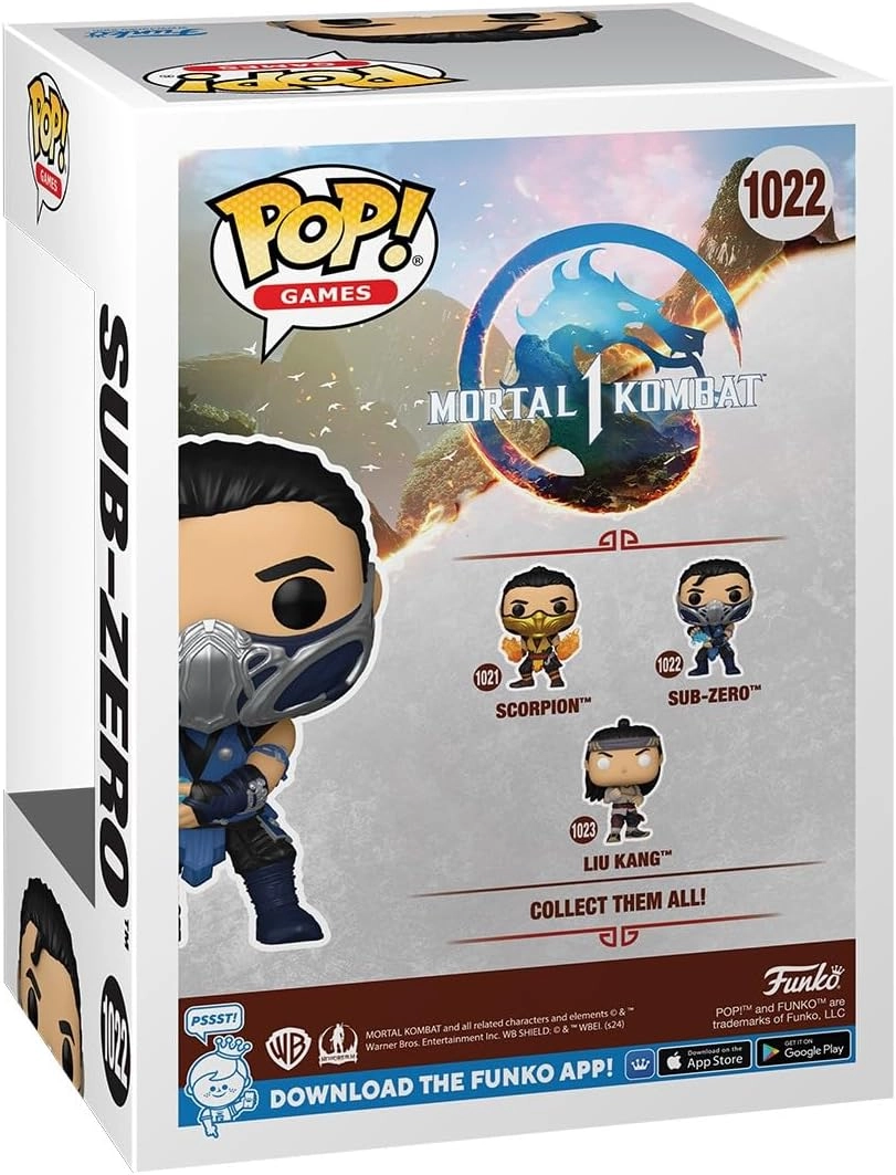 Ігрова фігурка Funko POP! Саб-Зіро (Sub Zero) Mortal Kombat 1: #1022 , бренду Funko - 3 - KUBIX 