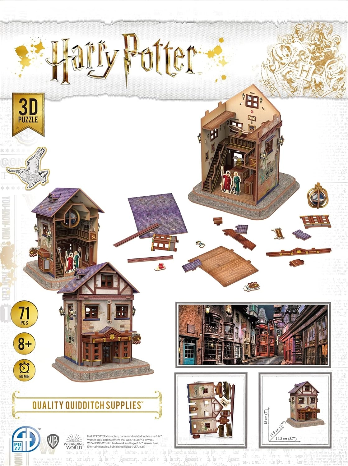 Товари для Квідичу Пазл 3D (Quality Quidditch Supplies Set 3D puzzle), бренду Trefl - 2 - KUBIX 