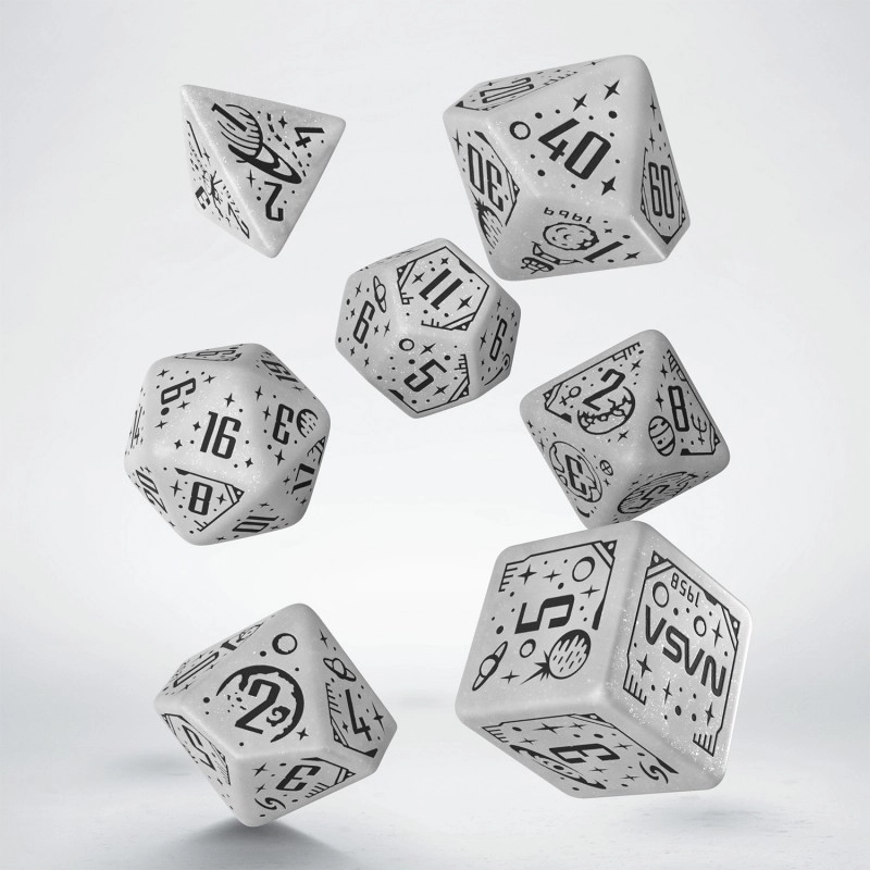 Набор кубиков Space Dice Set: Apollo (7), бренду Q-Workshop - KUBIX