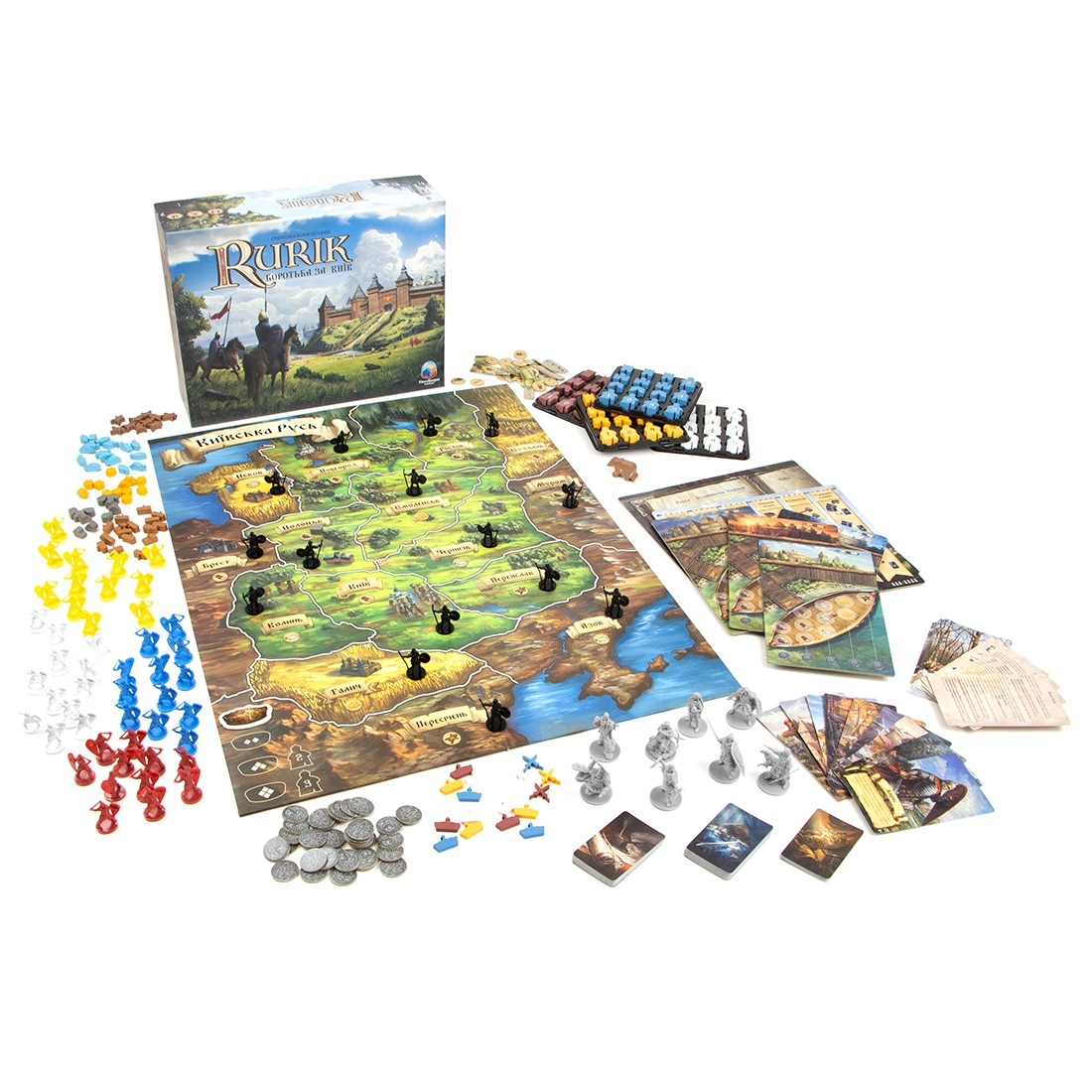 Настольная игра Rurik: Боротьба за Киев (Rurik: Dawn of Kiev), бренду Игромаг, для 1-4 гравців, час гри < 60мин. - 2 - KUBIX 