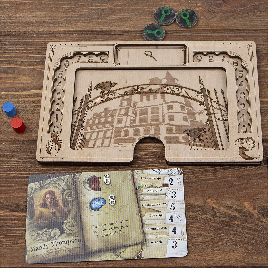 Ігронайзер Планшети гравців для гри Mansions of Madness (Mansions of Madness Playerboards igronizer), бренду Tower Rex - 5 - KUBIX 