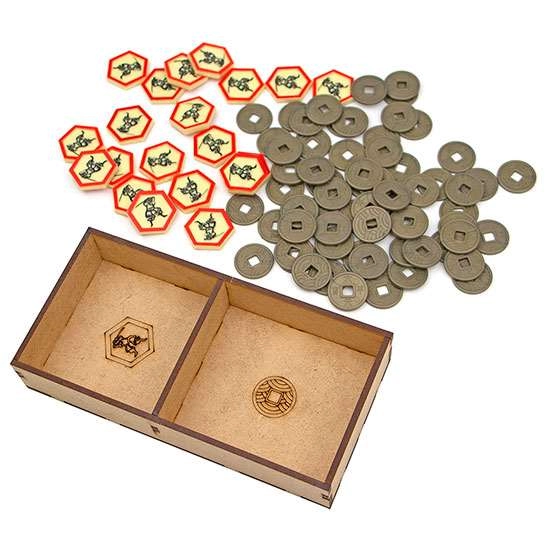 Органайзер для настольной игры Утреннее Солнце (Organizer for boardgame Rising Sun), бренду Tower Rex - 6 - KUBIX 