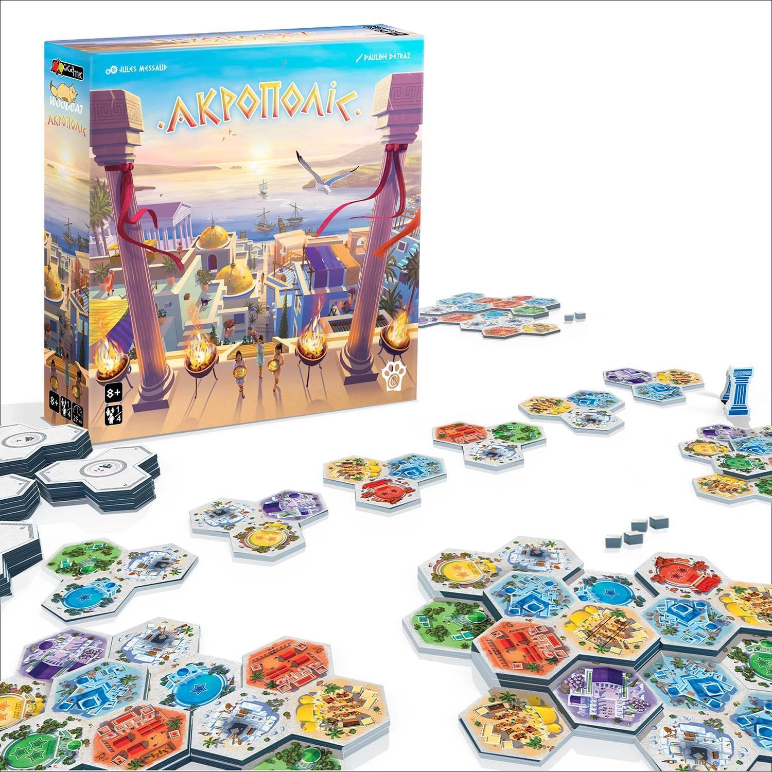 Настольная игра Акрополь (Akropolis), бренду Woodcat, для 1-4 гравців, час гри < 30мин. - 2 - KUBIX 