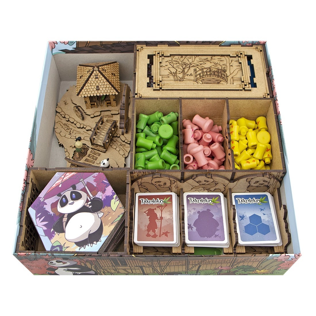 Органайзер для настольной игры Такеноко (Organizer for boardgame Takenoko), бренду Tower Rex - KUBIX