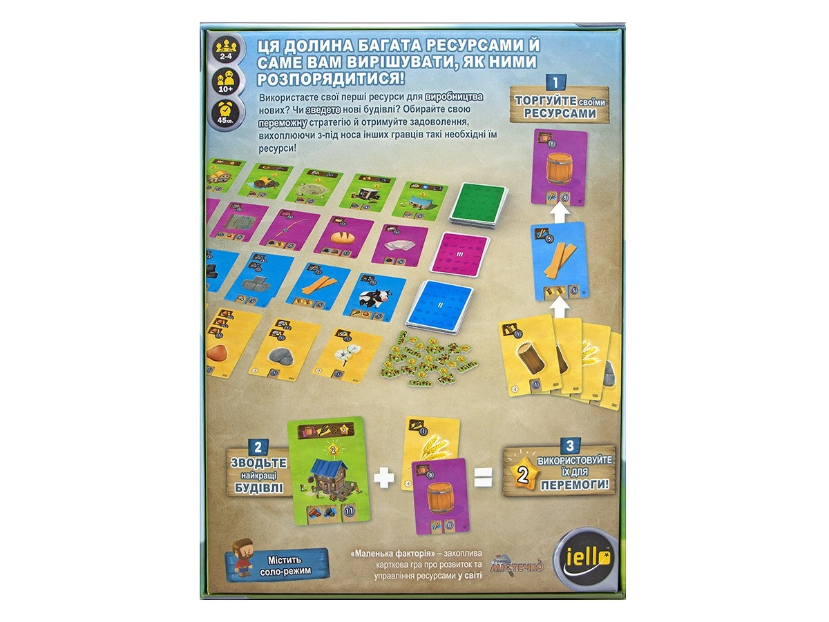 Настольная игра Маленькая фактория (Little Factory), бренду Игромаг, для 1-4 гравців, час гри < 30мин. - 2 - KUBIX 