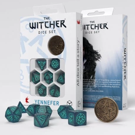 Набор кубиков The Witcher Dice Set. Yennefer - Sorceress Supreme Dice Set - KUBIX
