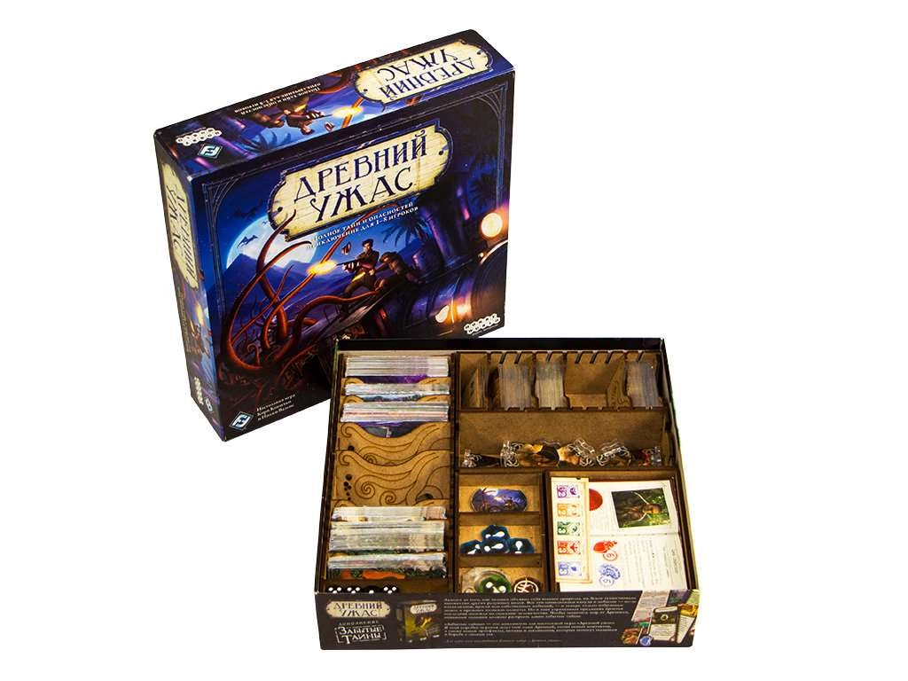 Органайзер для настольной игры Древний Ужас (Organizer for boardgame Eldritch Horror), бренду Tower Rex - KUBIX