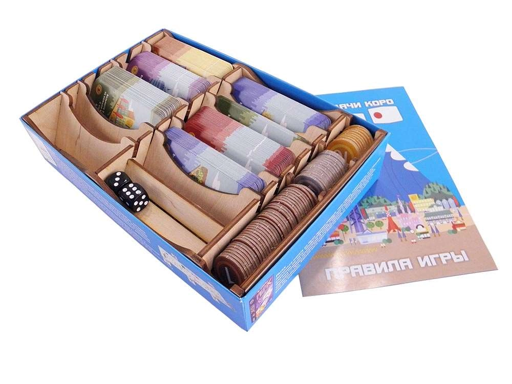 Органайзер для настольной игры Мачи Коро, бренду Tower Rex - 3 - KUBIX 